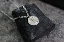Sustainable face necklace. Handmade in Denmark and created with reused sterling silver