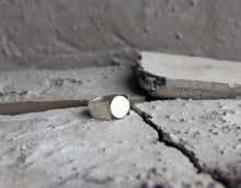 product picture of minimal inspired signet sustainable unisex ring