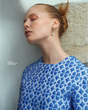 Danish design  Dot earring in a shoot for Elle magazine