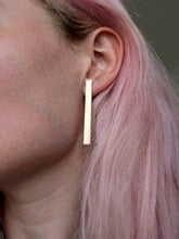 minimalistic lang statement eco earrings
