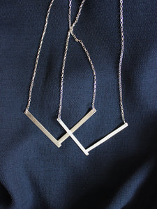 minimalistic eco silver necklaces