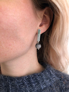 Add Some Gemstone - Rutile Quarts Dot Earring